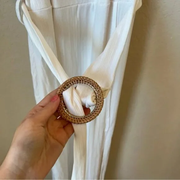 Topshop Ribbed Raffia Midi Dress - Picture 2 of 7